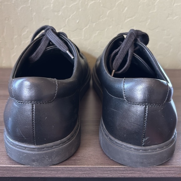 Allen Edmonds Canal Court Black Leather Low Top Sneakers 11 D (Medium) - Picture 4 of 12